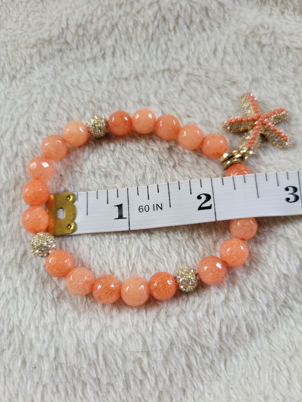 Tommy Bahama | Cute Pave Coral Starfish Charm Stretch Bracelet - Picture 8 of 9